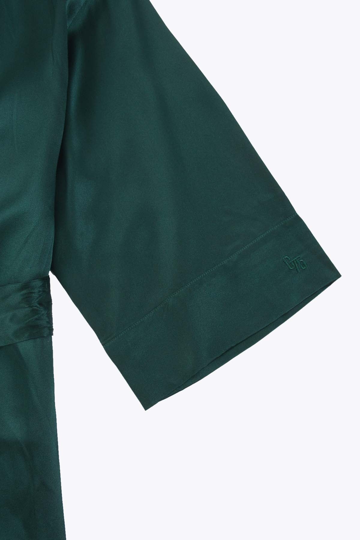 KIMONO SATIN FEMME  VERT ROYAL G75 CLASSIC