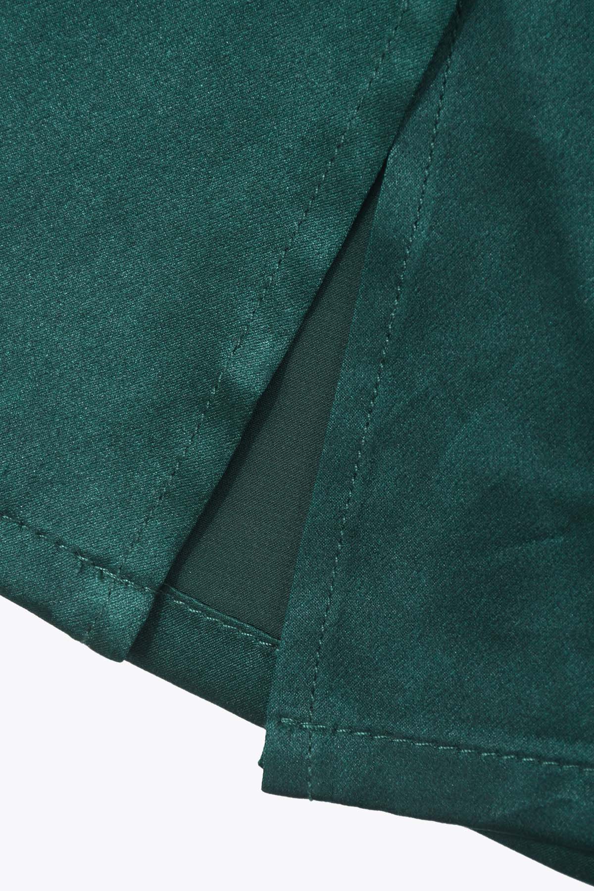 KIMONO SATIN FEMME  VERT ROYAL G75 CLASSIC