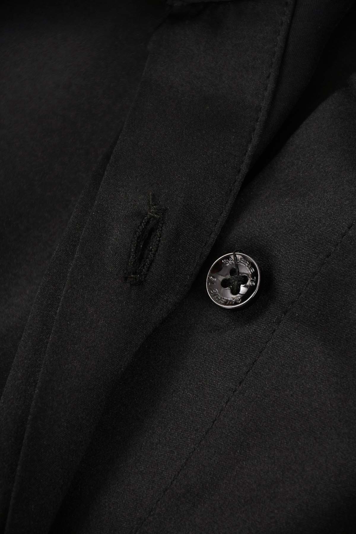 CHEMISE FEMME SOIE NOIRE MANCHE LONGUES G75