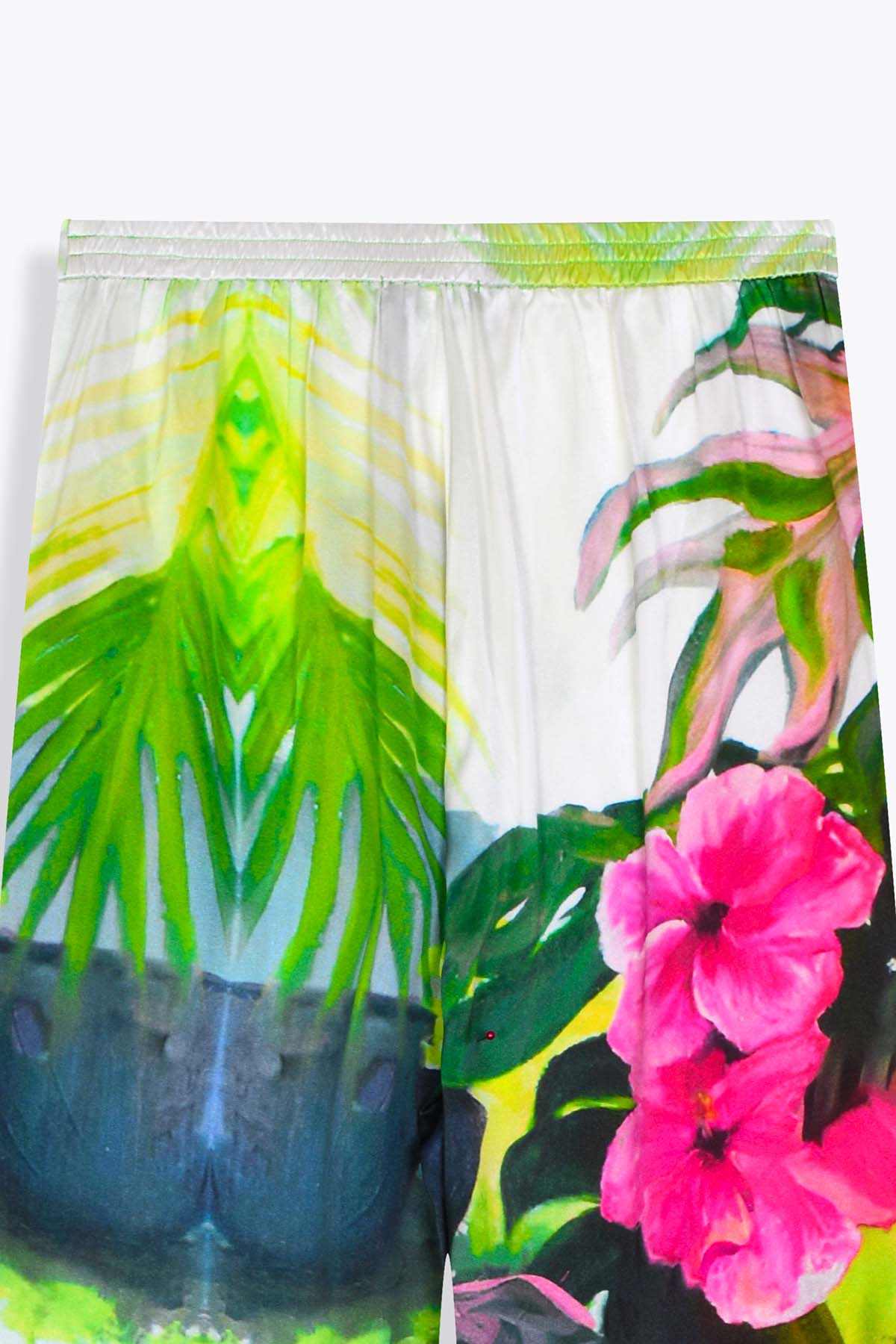 PANTALON FEMME SATIN DE SOIE GALERIE 75 CLOPE AU MUSEAU