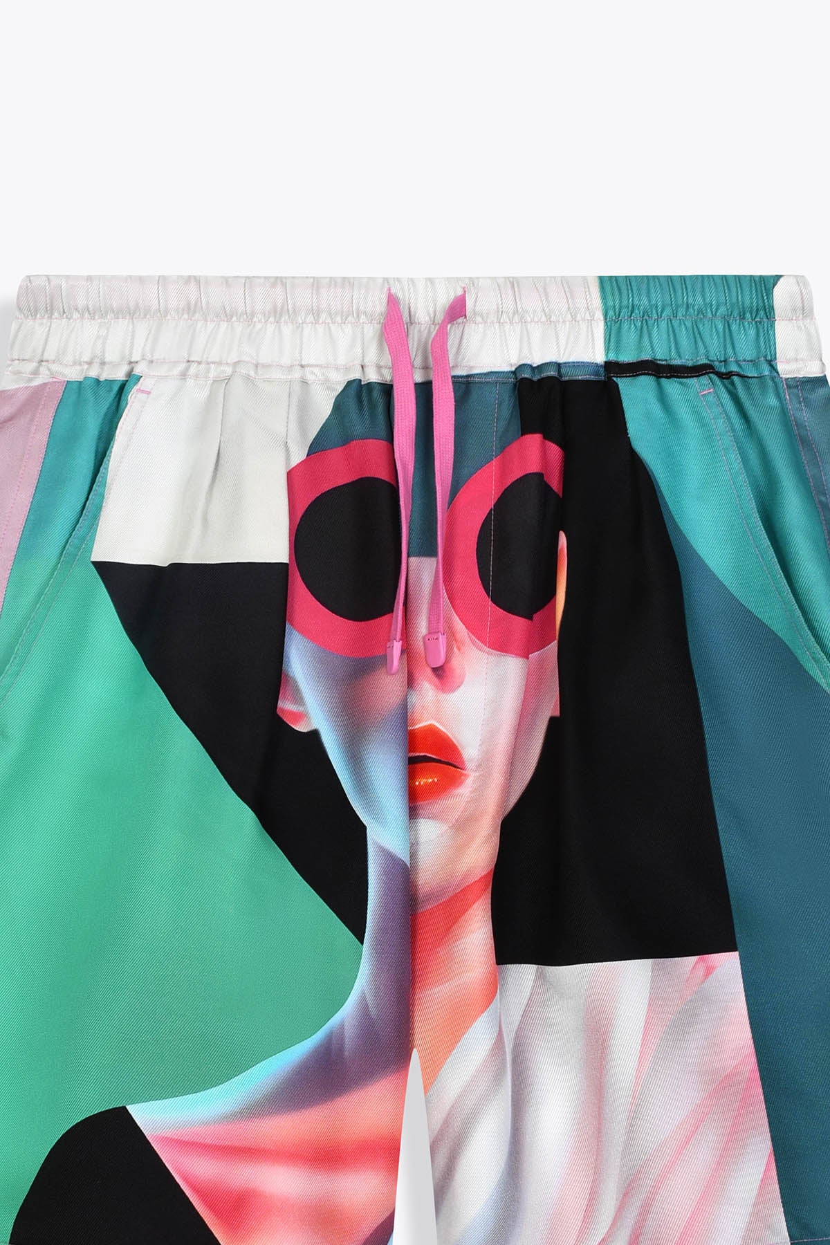 Short homme en soie Galerie 75 "Artdéco" par Skio