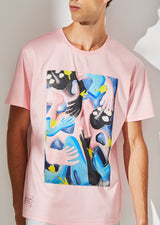 CHLOE PINK PIMA TEE, PINK