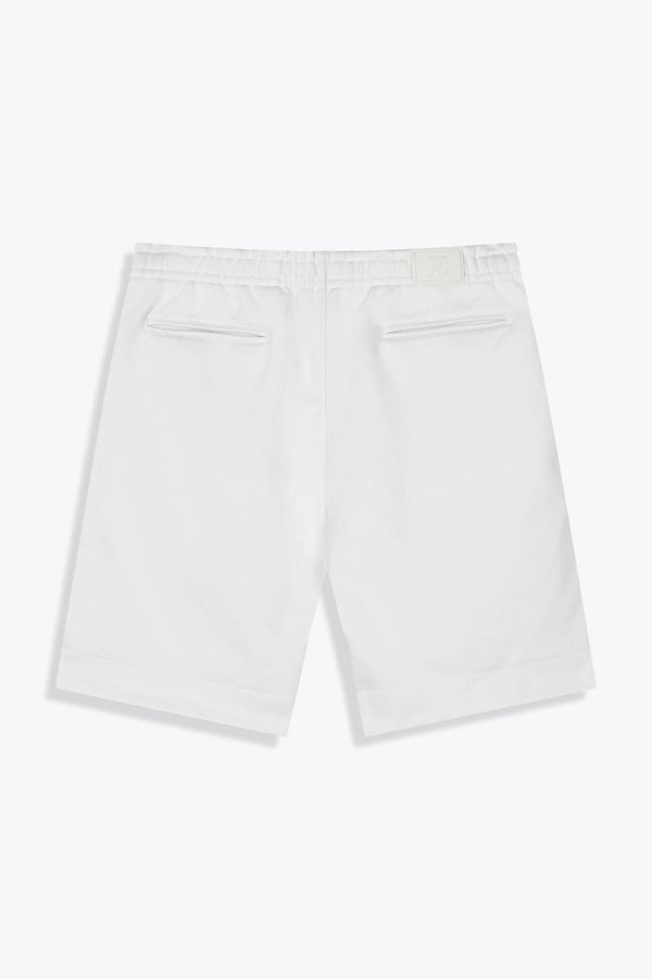 détail dos Bermuda homme laine blanc "Les amazones" art by Skio x Galerie 75 