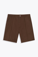 Bermuda homme marron laine "les amazones" art by Skio X Galerie 75