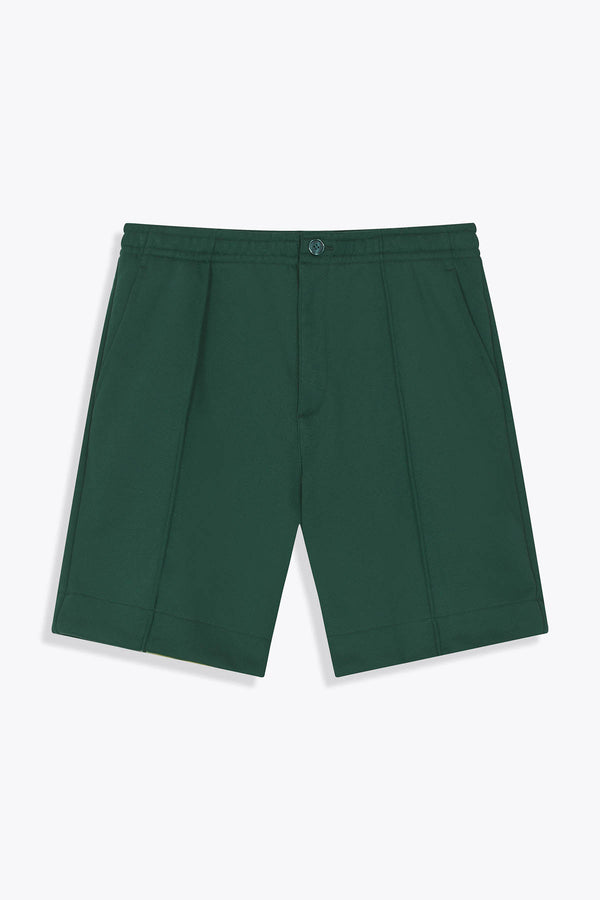 Bermuda vert royal laine homme " Asian Spleen" art by Skio x Galerie 75 