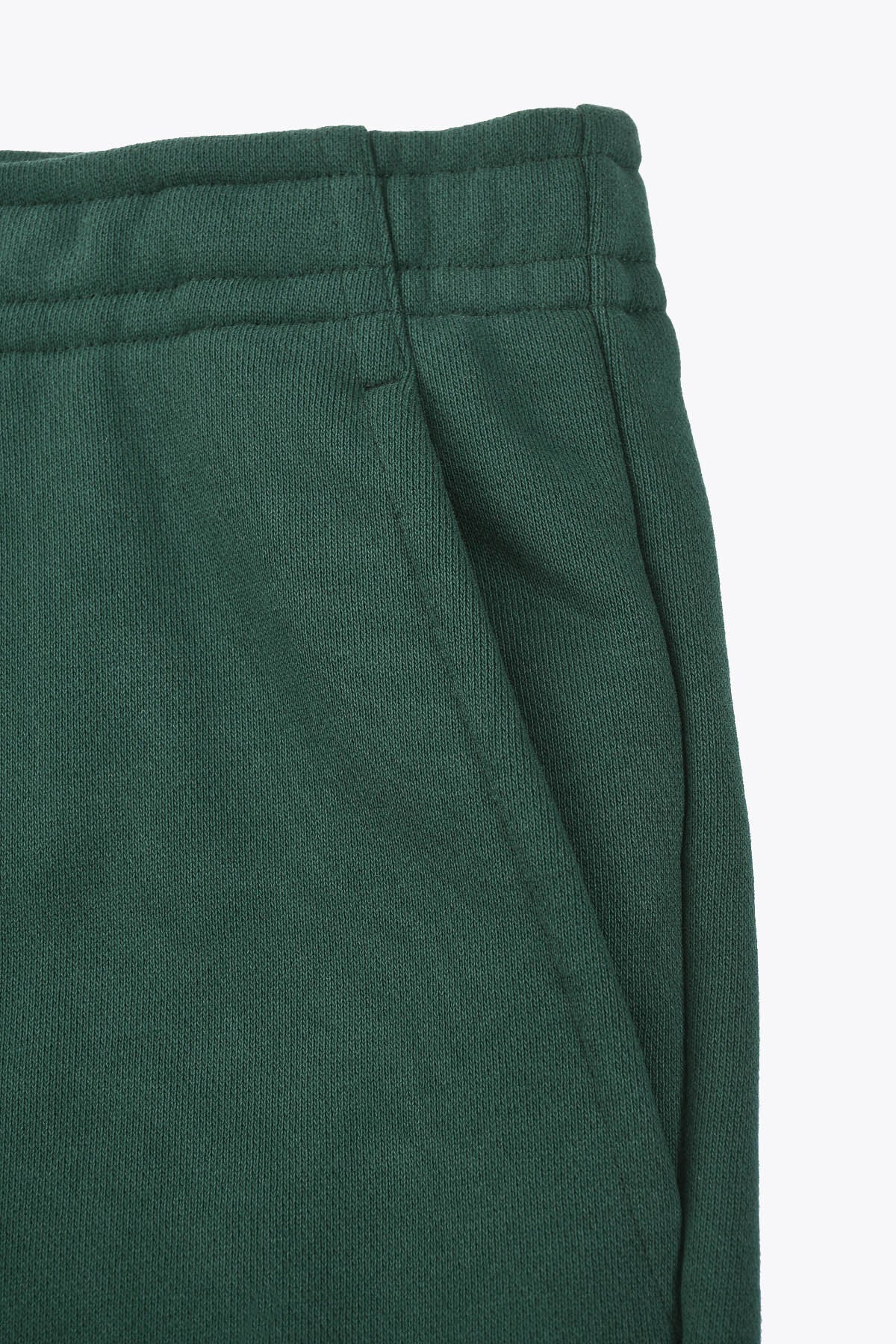 Détail poche Bermuda vert royal laine homme " Asian Spleen" art by Skio x Galerie 75 