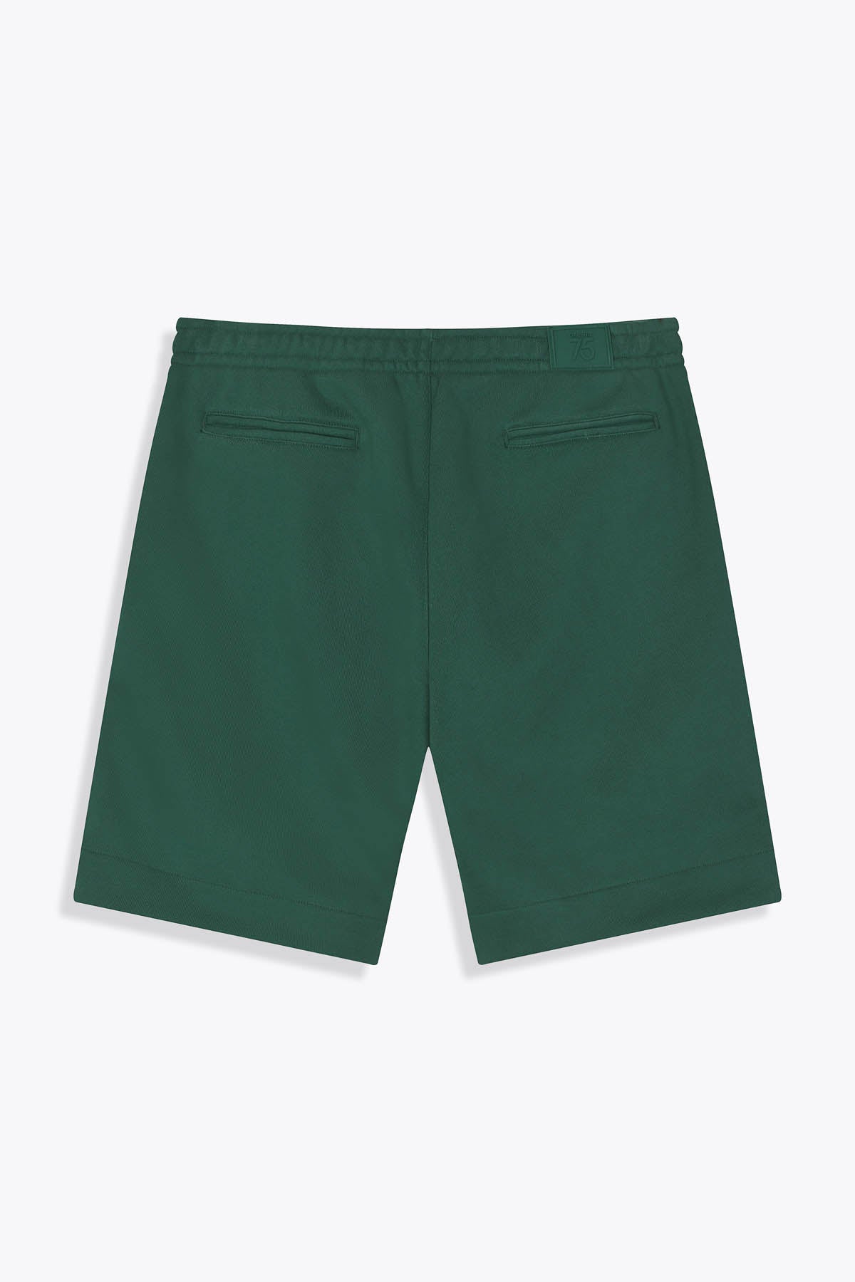 Vue dos Bermuda vert royal laine homme " Asian Spleen" art by Skio x Galerie 75 