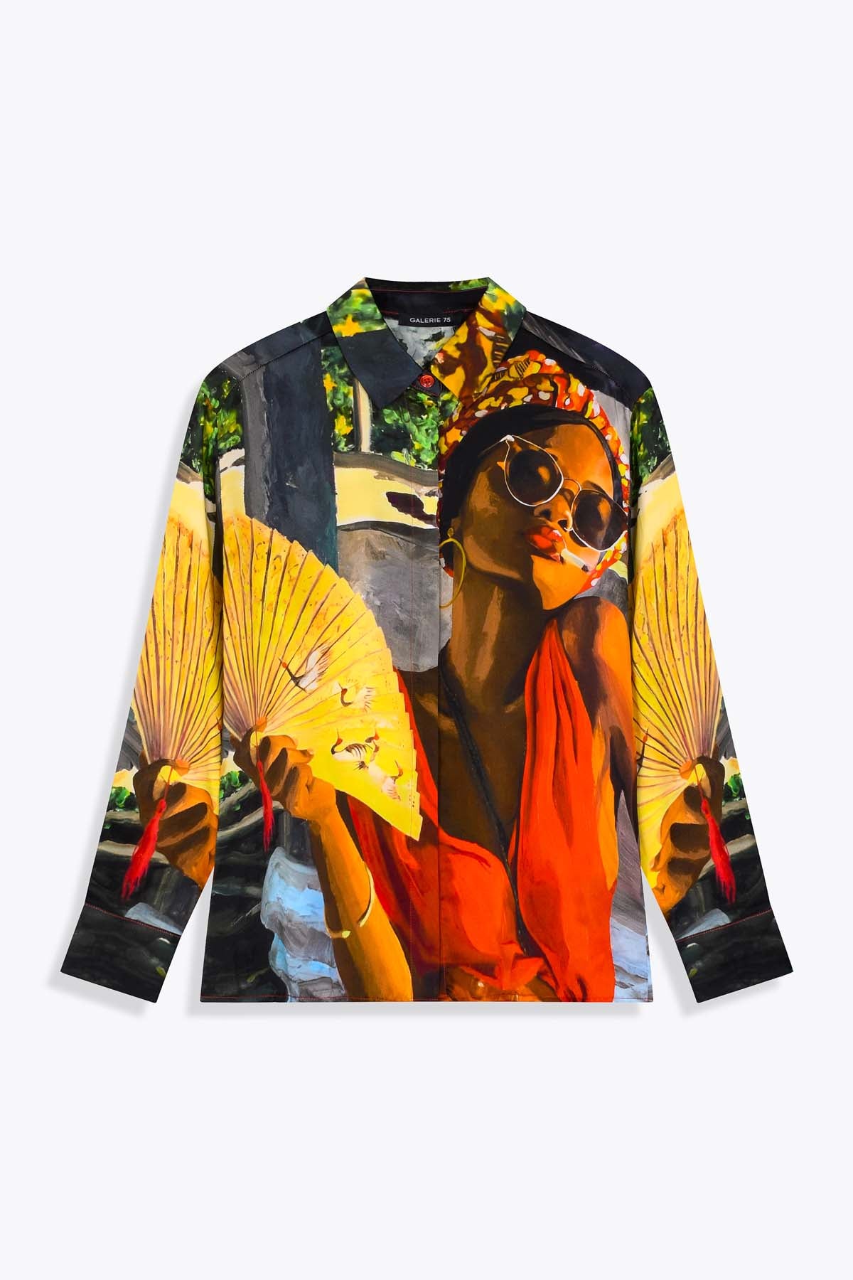 CHEMISE FEMME SOIE GALERIE 75 "DIVA LA KOUR" MANCHES LONGUES