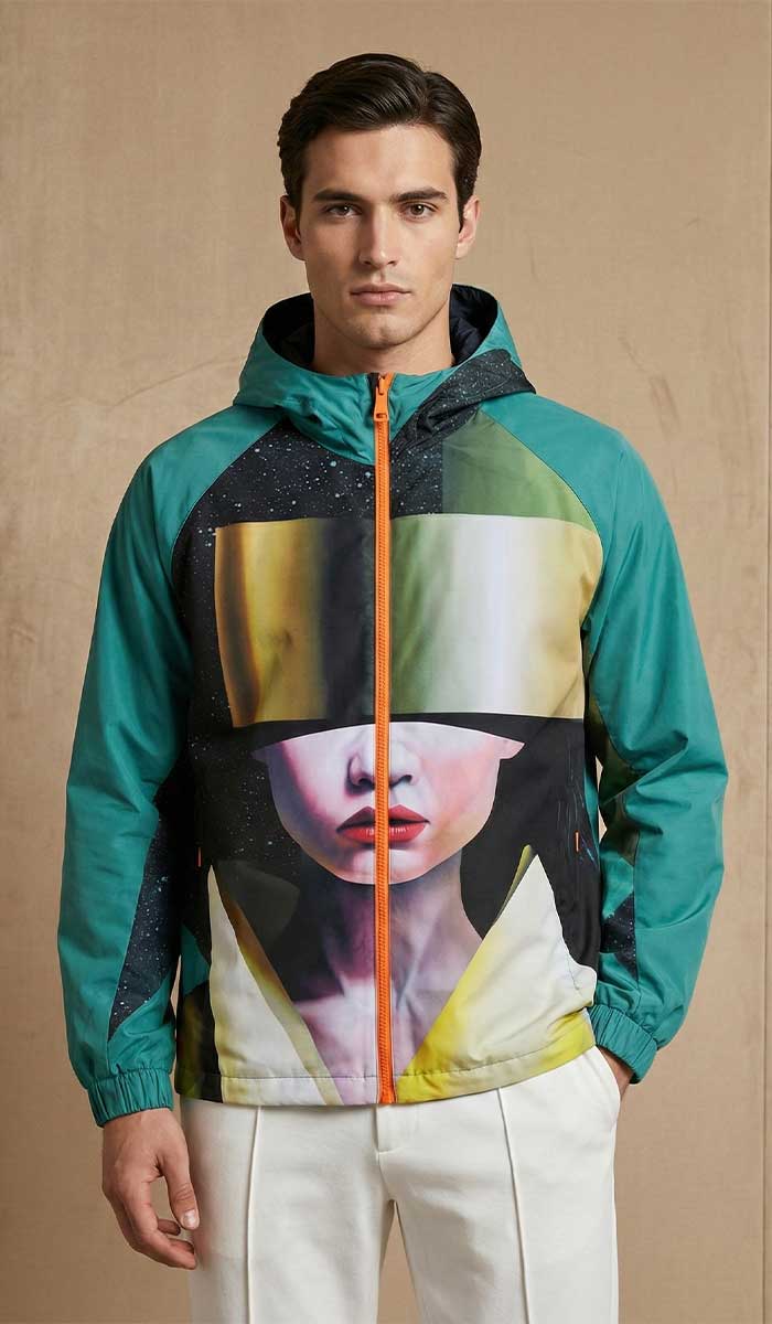MANNEQUIN PORTE COUPE-VENT ASIAN SPLEEN DE SKIO AVEC POSE DE FACE 