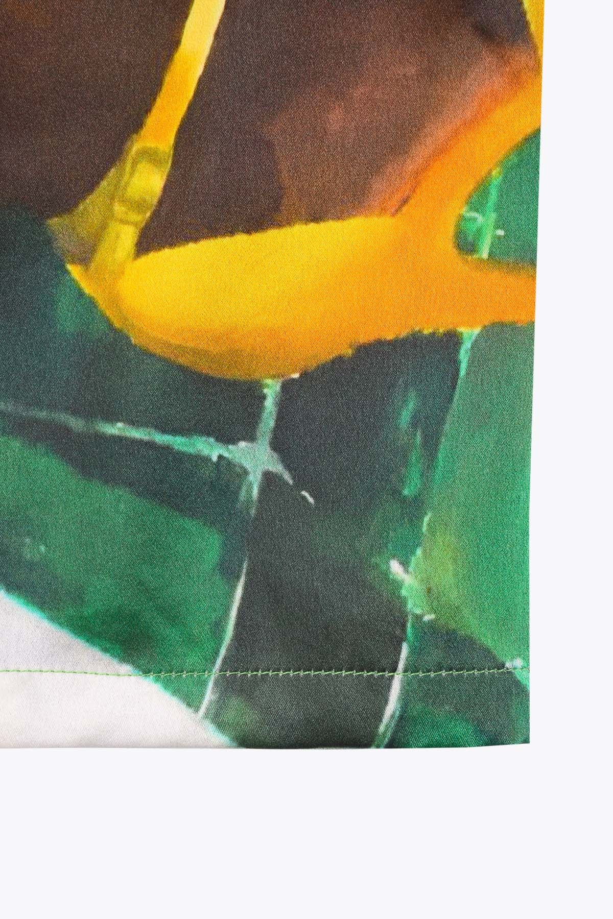 COUTURE SHORT FEMME SATIN DE SOIE GALERIE 75 "UNE BOUTEILLE À TA MÈRE "