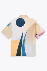 Vue de dos Chemise Homme soie manches courtes les amazones by Skio x Galerie 75