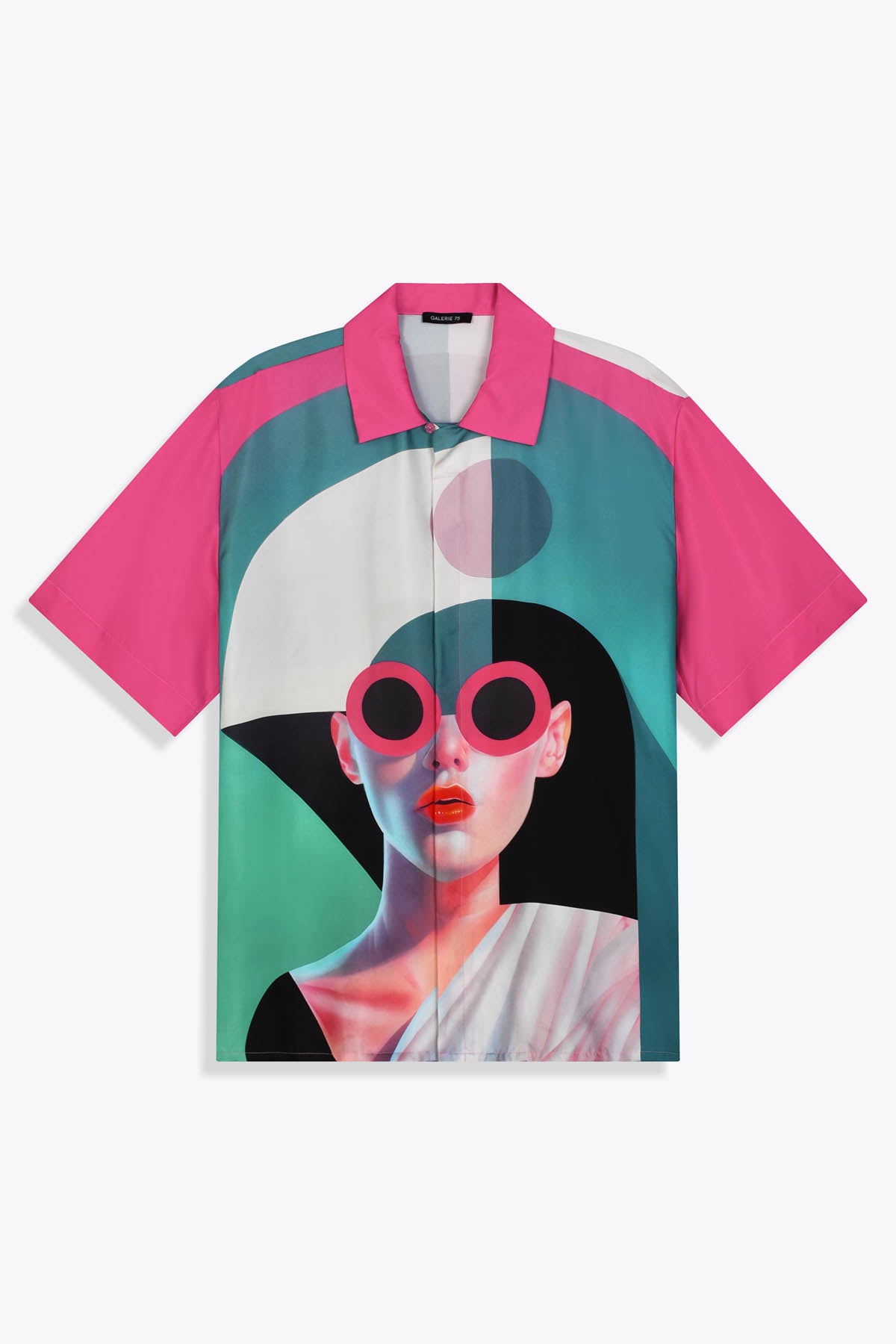 Chemise homme soie manches courtes "ARTDECO" Skio x Galerie 75 