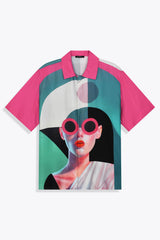 Chemise homme soie manches courtes "ARTDECO" Skio x Galerie 75 