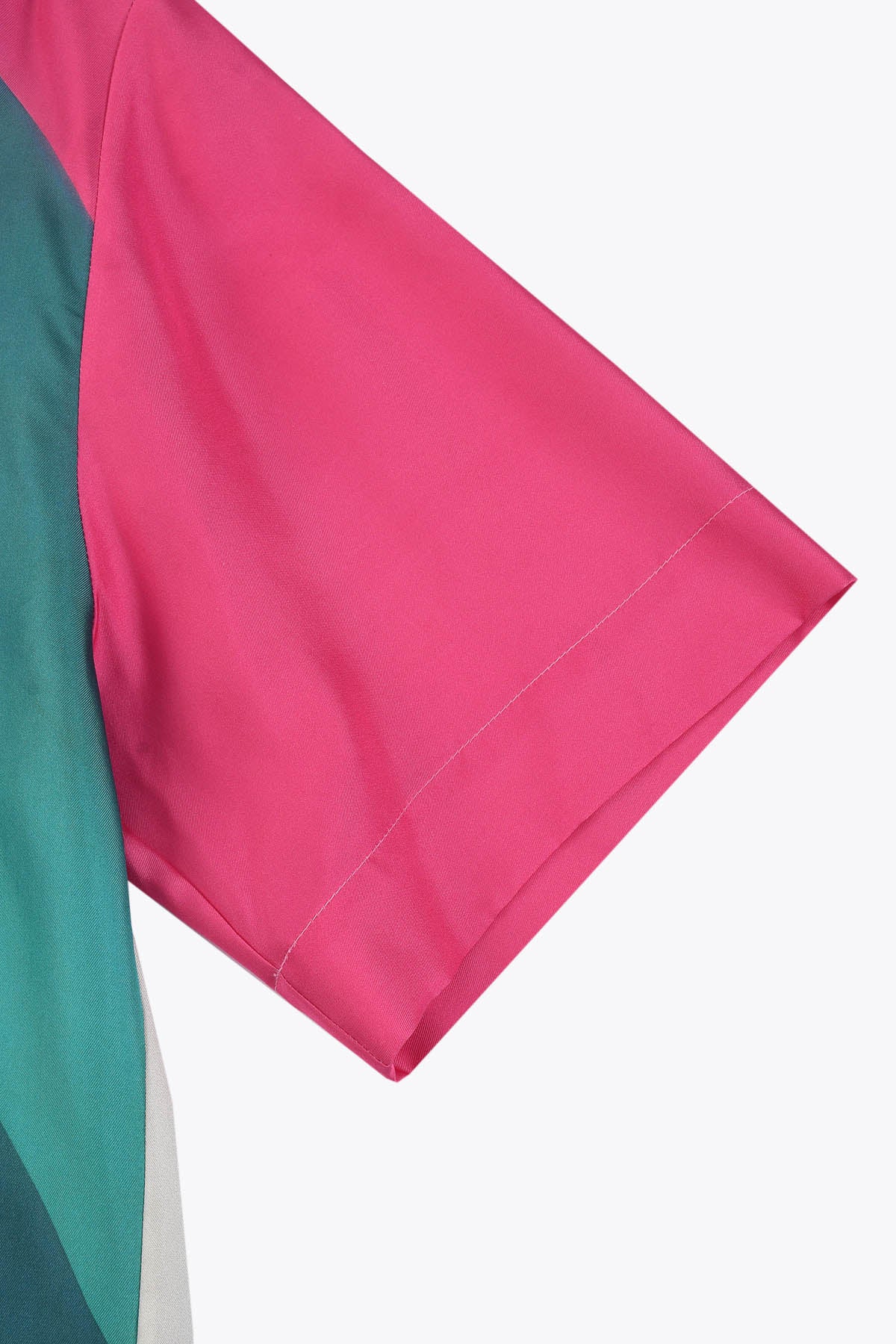 Détail manches Chemise homme soie manches courtes "ARTDECO" Skio x Galerie 75 