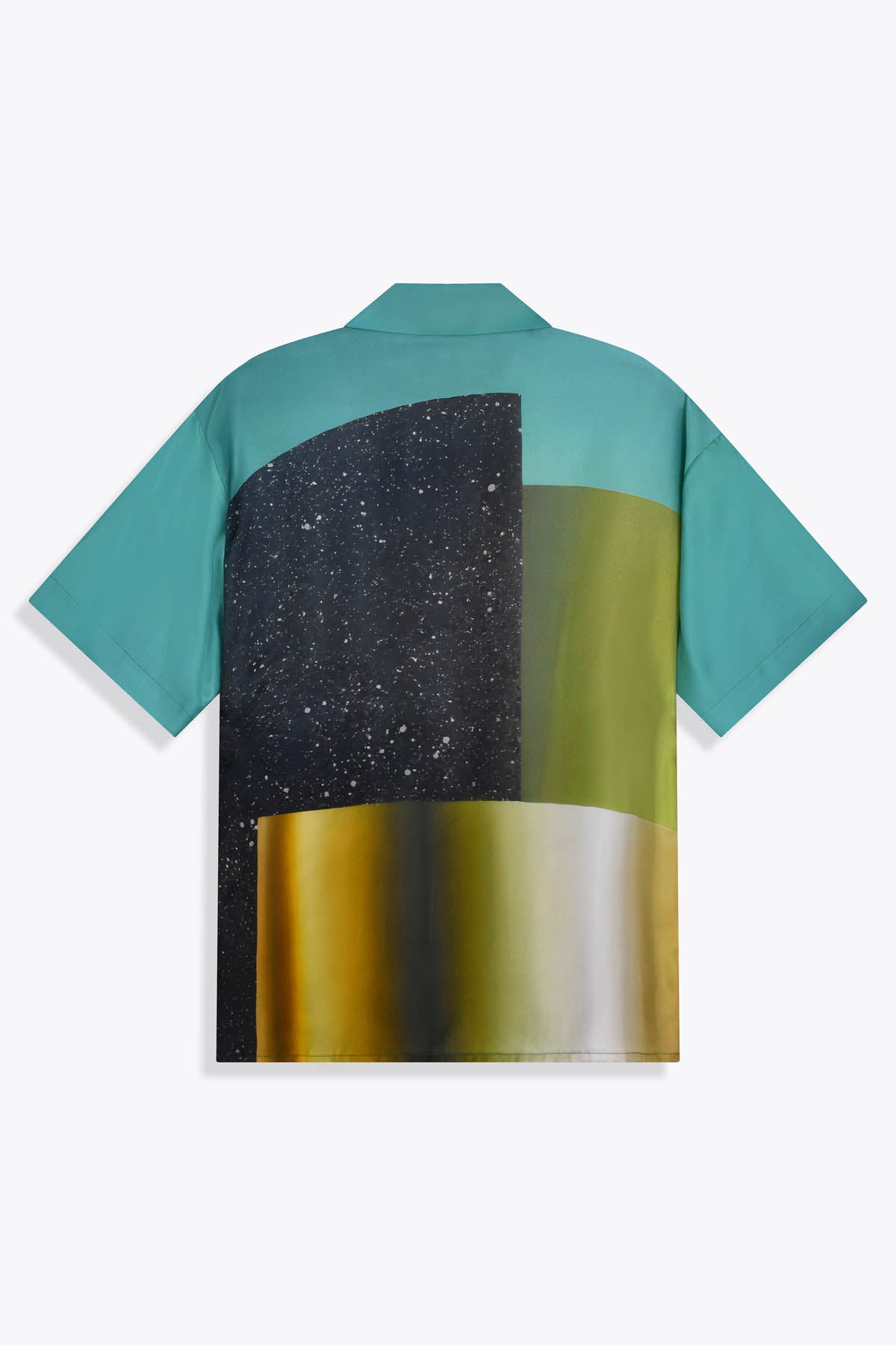 Vue dos Chemise soie Homme manches courtes "Asian Spleen" Skio x Galerie 75