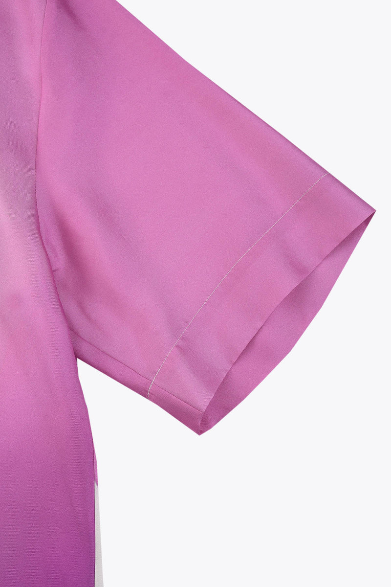 Détail manche Chemise soie Homme manches courtes "Guerrière" Skio x Galerie 75