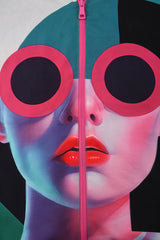 Coupe-vent réversible blanc  Œuvre “Art Déco” de Skio x Galerie 75 détail visuel