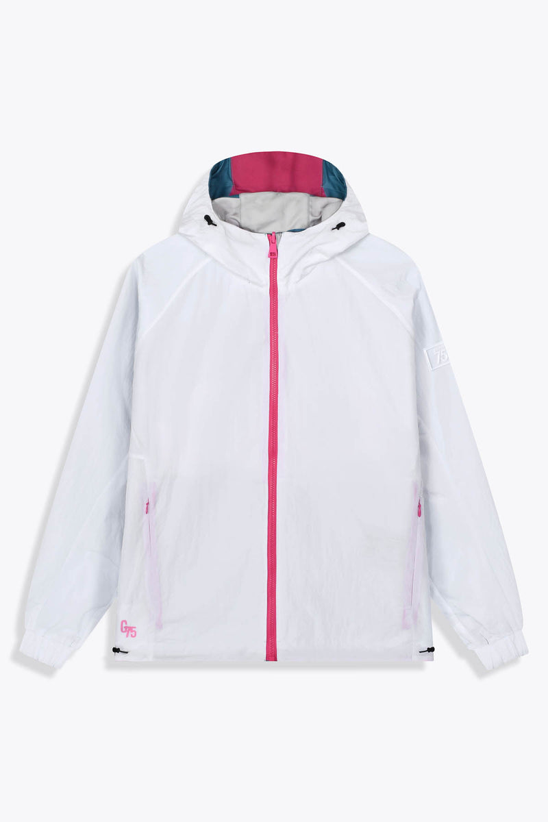 Coupe-vent réversible blanc  Œuvre “Art Déco” de Skio x Galerie 75 version blanc