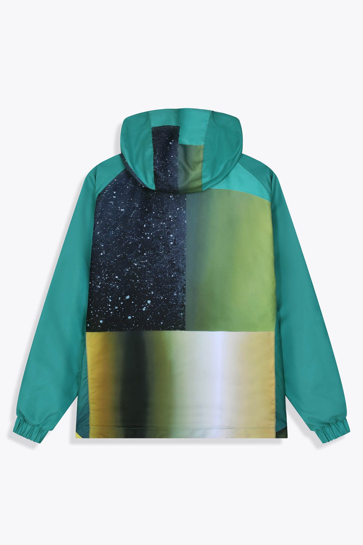 Coupe-vent réversible noir (zip vert) et face Œuvre “Asian Spleen” de Skio x Galerie 75 dos