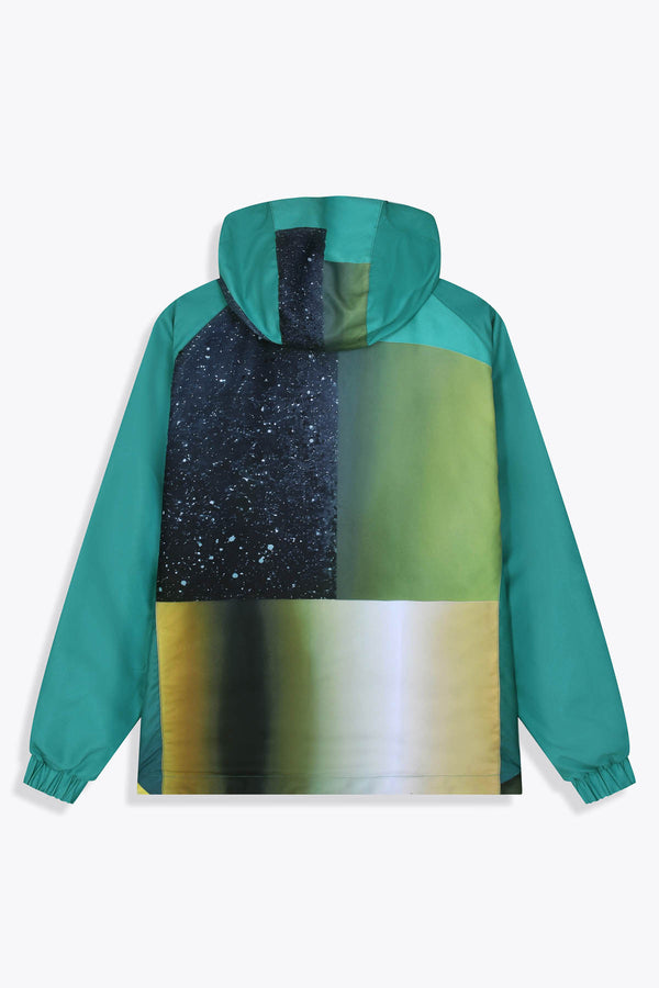 Coupe-vent réversible noir (zip vert) et face Œuvre “Asian Spleen” de Skio x Galerie 75 dos