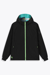 Coupe-vent réversible noir (zip vert) et face Œuvre “Asian Spleen” de Skio x Galerie 75 uni noir