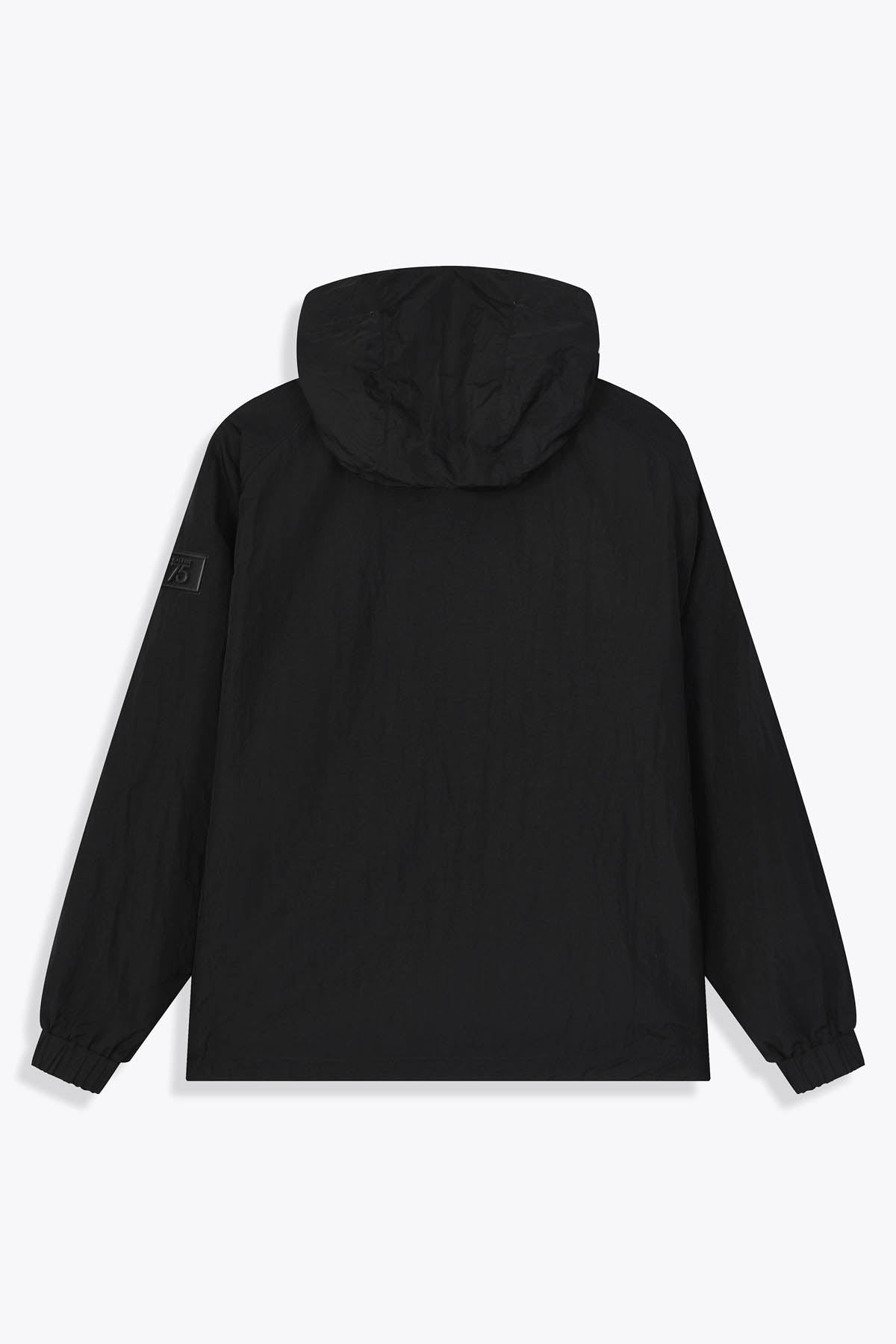 Coupe-vent réversible noir (zip vert) et face Œuvre “Asian Spleen” de Skio x Galerie 75 uni noir dos