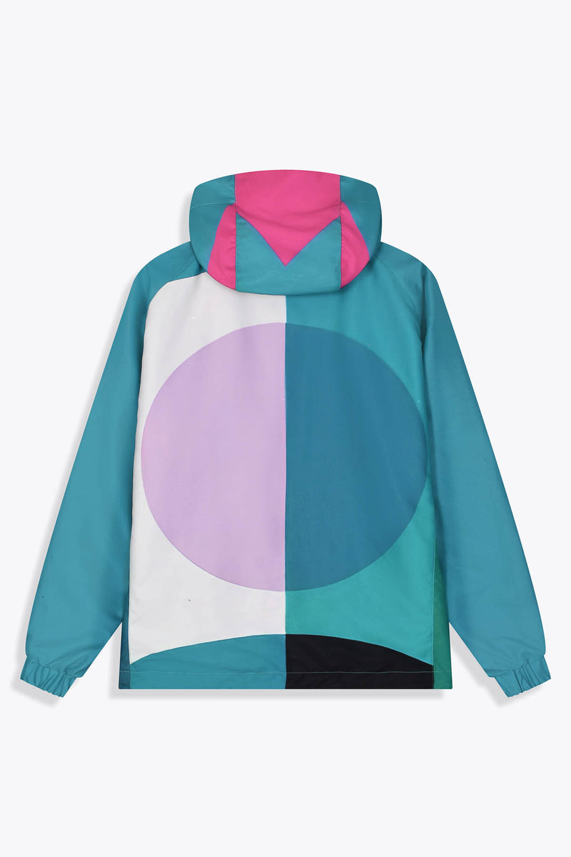 Coupe-vent réversible rose Œuvre “Artdéco” de Skio x Galerie 75 dos