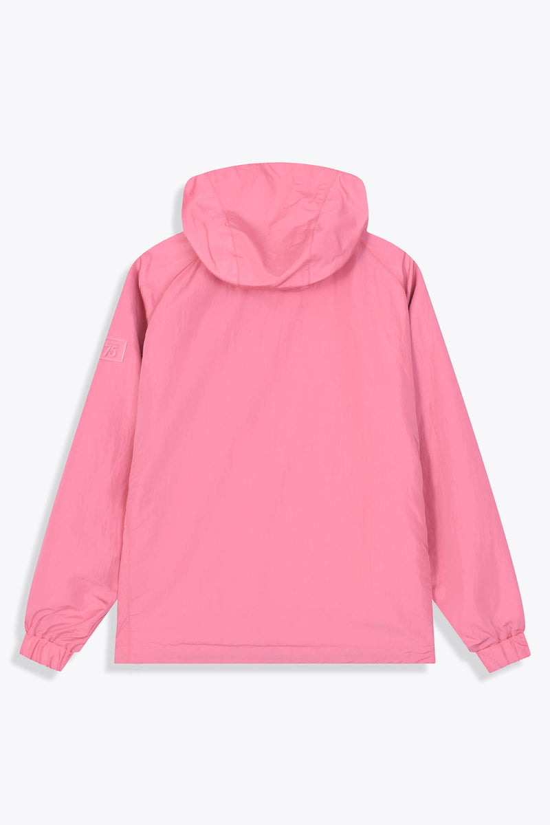 Coupe-vent réversible rose Œuvre “Artdéco” de Skio x Galerie 75 face version rose dos