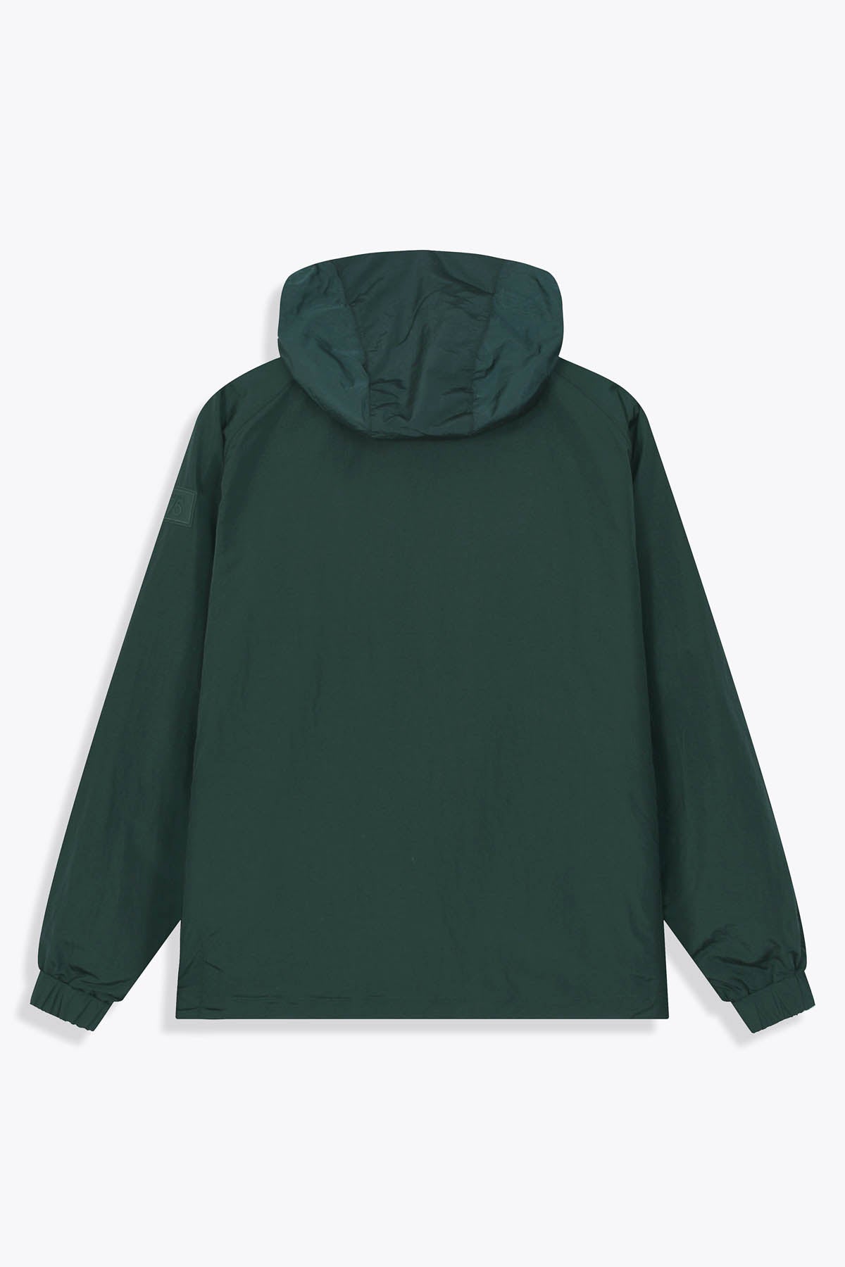 Coupe-vent réversible (zip orange) et face Œuvre “Asian Spleen” de Skio x Galerie 75 vert unie dos