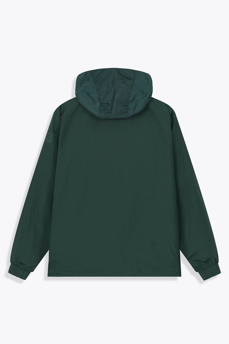 Coupe-vent réversible (zip orange) et face Œuvre “Asian Spleen” de Skio x Galerie 75 vert unie dos