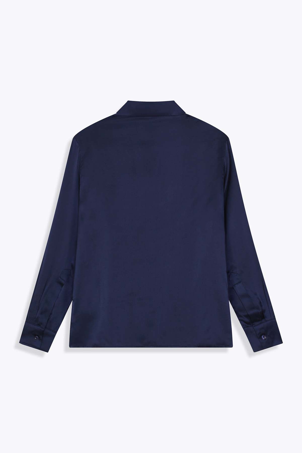 DOS CHEMISE FEMME MANCHES LONGUES BLEU NAVY G75