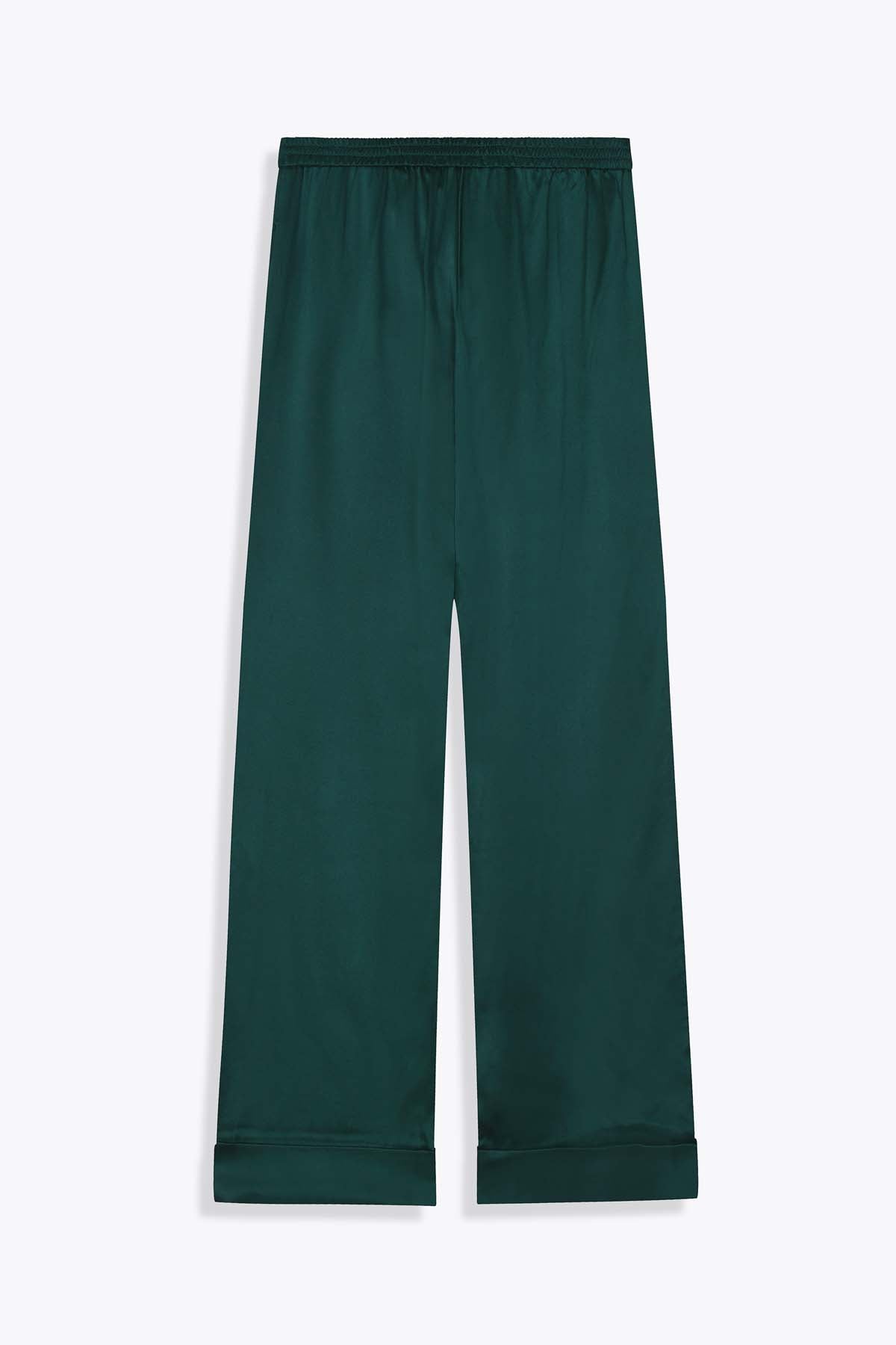 DOS G75 PANTALON FEMME SOIE VERT ROYAL 