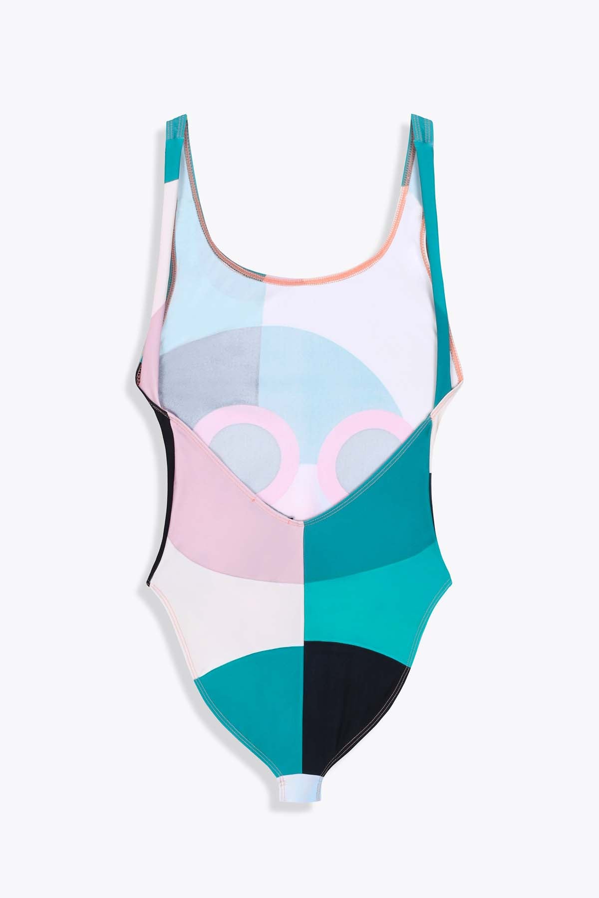 DOS MAILLOT DE BAIN FEMME GALERIE 75 "ARTDÉCO" ÉCHANCRÉ DOS