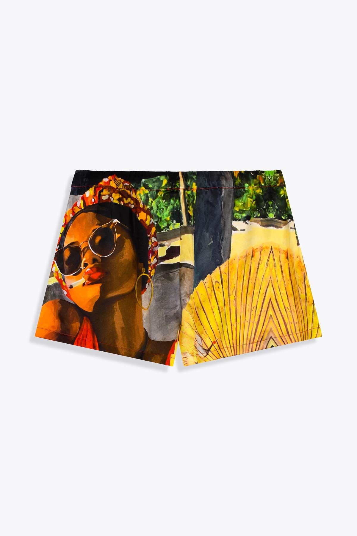 DOS SHORT FEMME SATIN DE SOIE GALERIE 75 "DIVA LA KOUR"