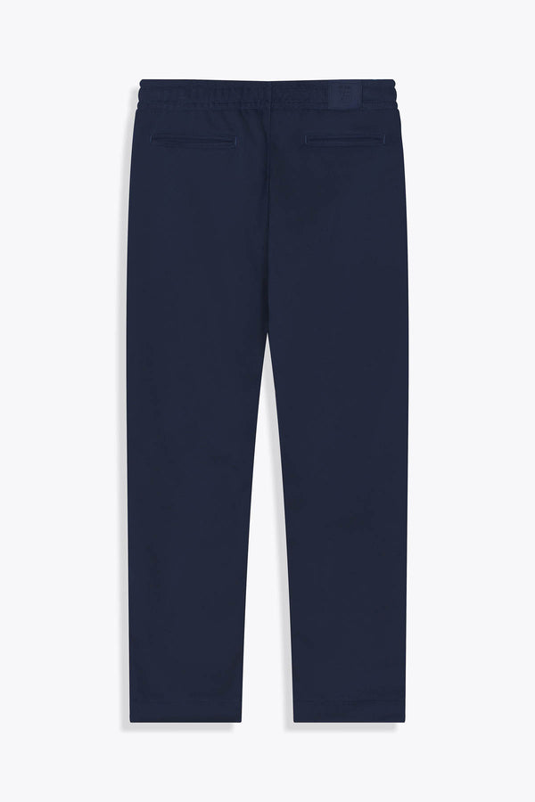 Dos Pantalon Homme bleu marine Galerie 75 avec revers Œuvre “Guerrière” de Skio