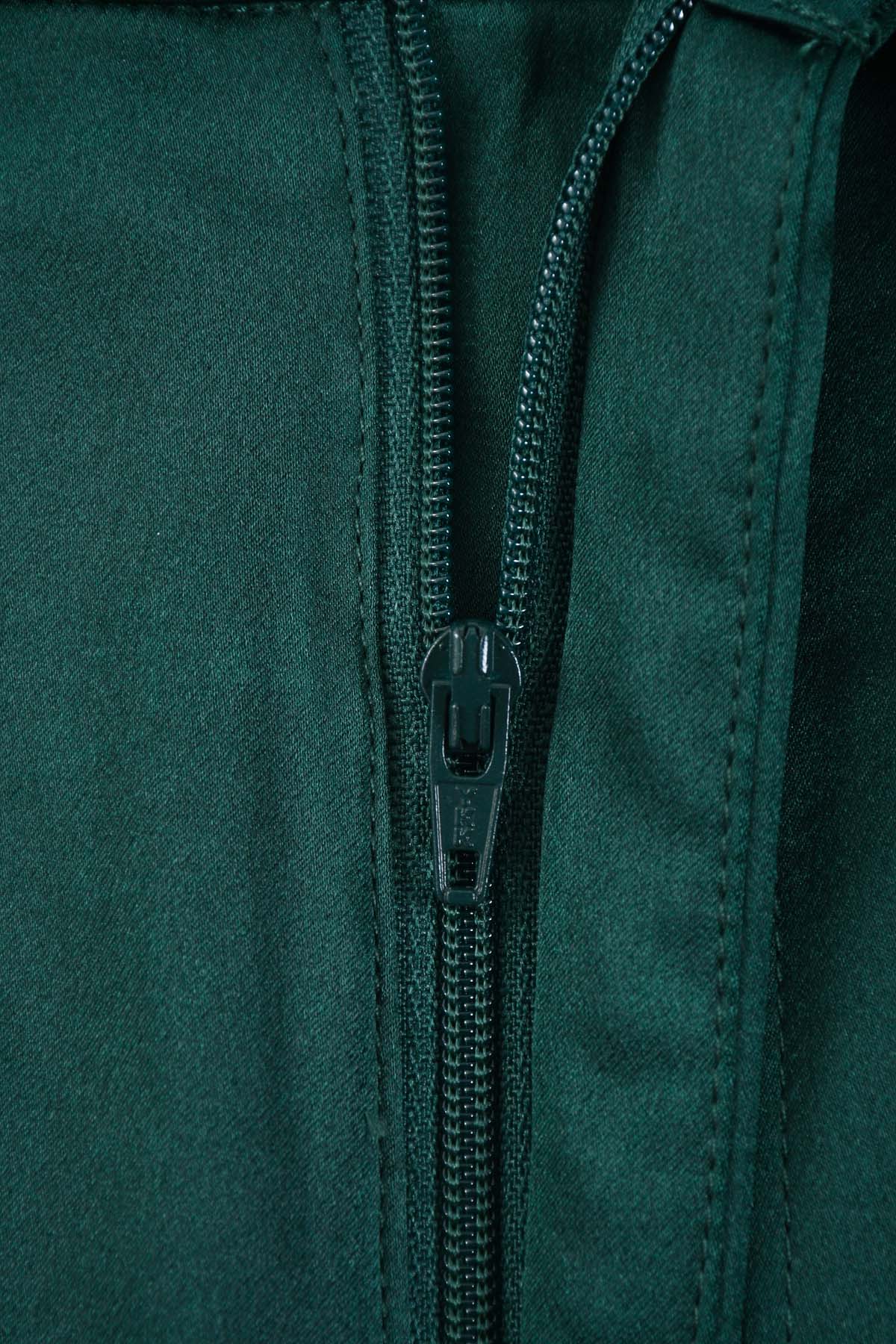 FERMETURE ECLAIR G75 PANTALON FEMME SOIE VERT ROYAL 