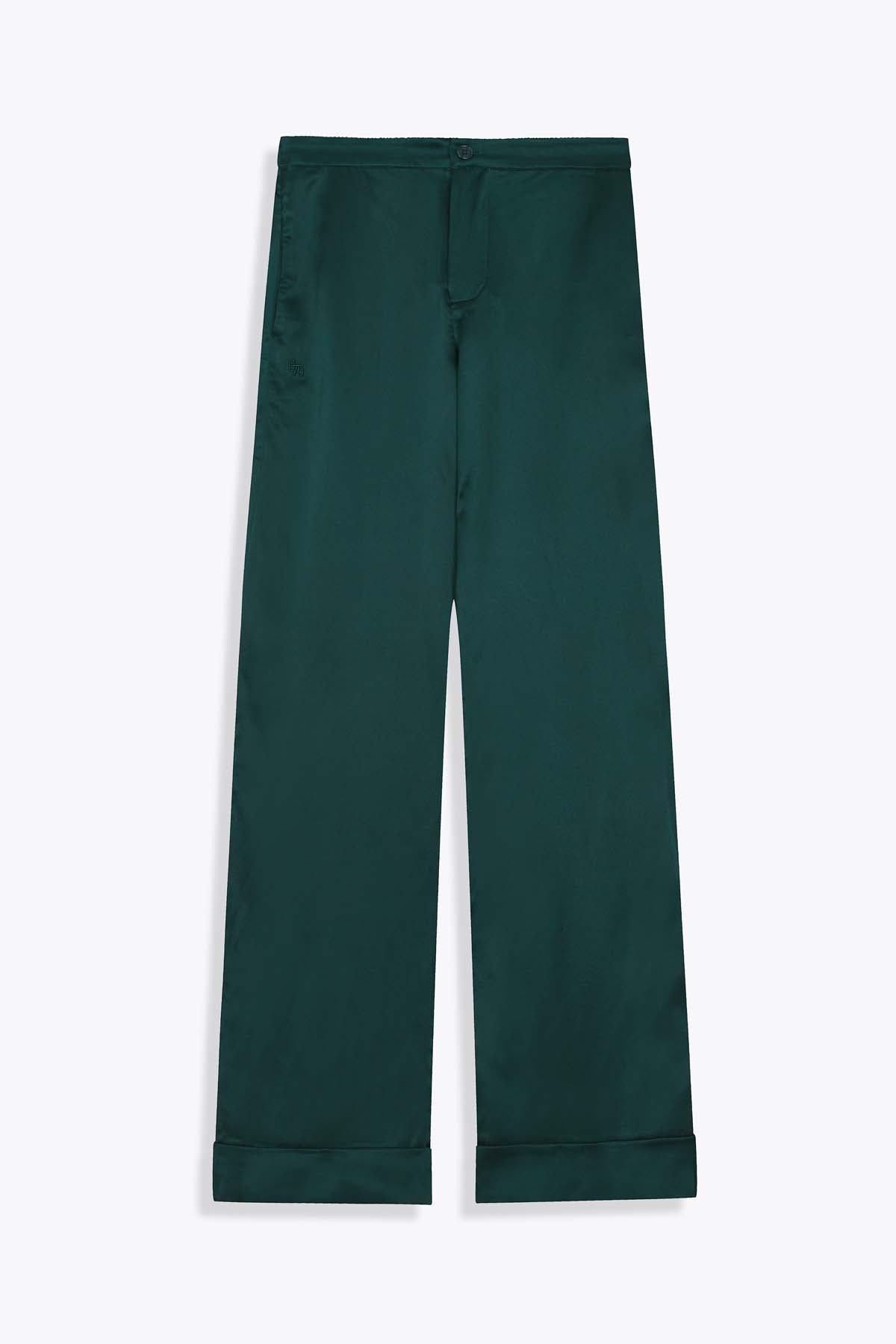 G75 PANTALON FEMME SOIE VERT ROYAL 
