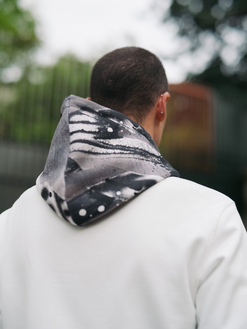 Hoodie Blanc "PLMPSST#4"