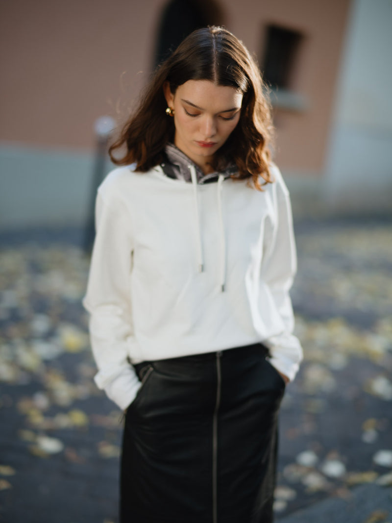 Hoodie Blanc "PLMPSST#4"