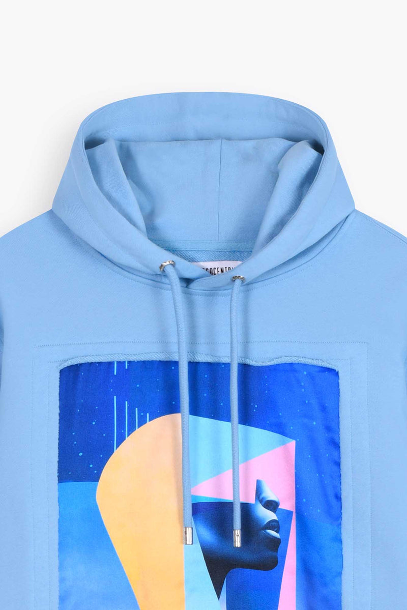 POP VR HOODIE,  LIGHT BLUE