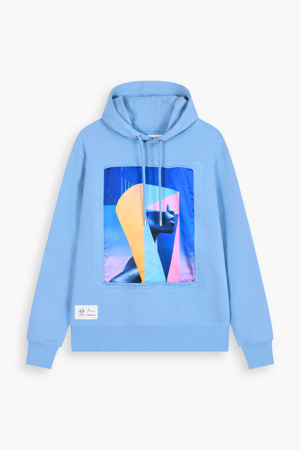 POP VR HOODIE,  LIGHT BLUE