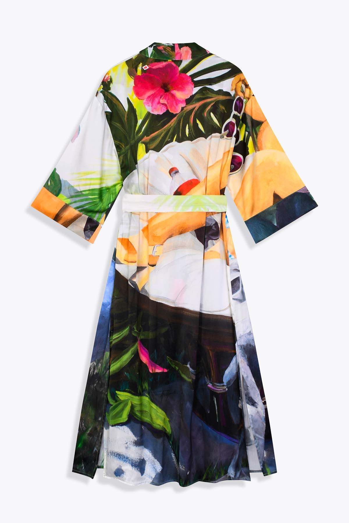 Kimono soie design galerie 75 derriere