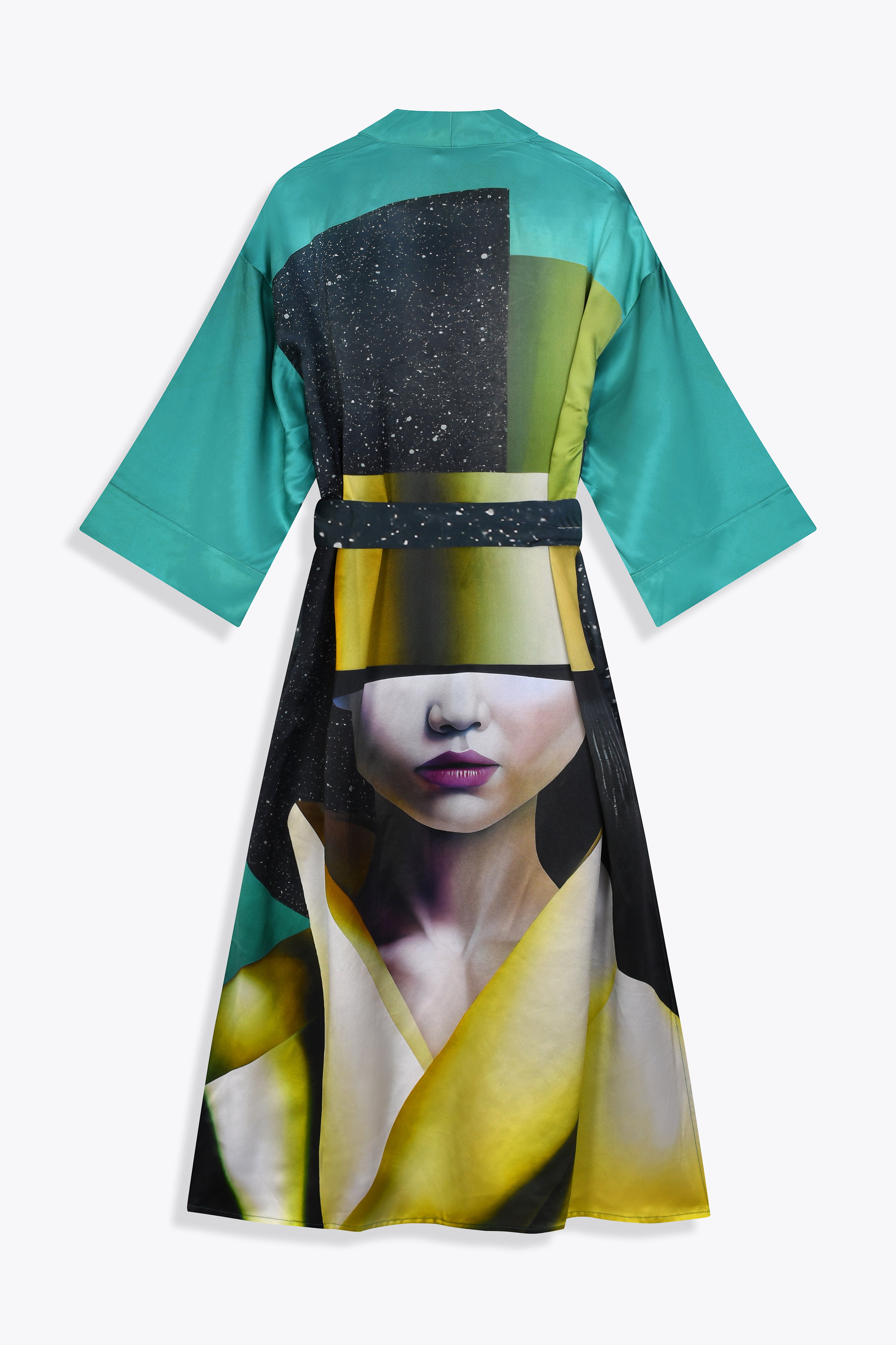 Vue dos Kimono soie femme Asian Spleen by Skio x Galerie 75