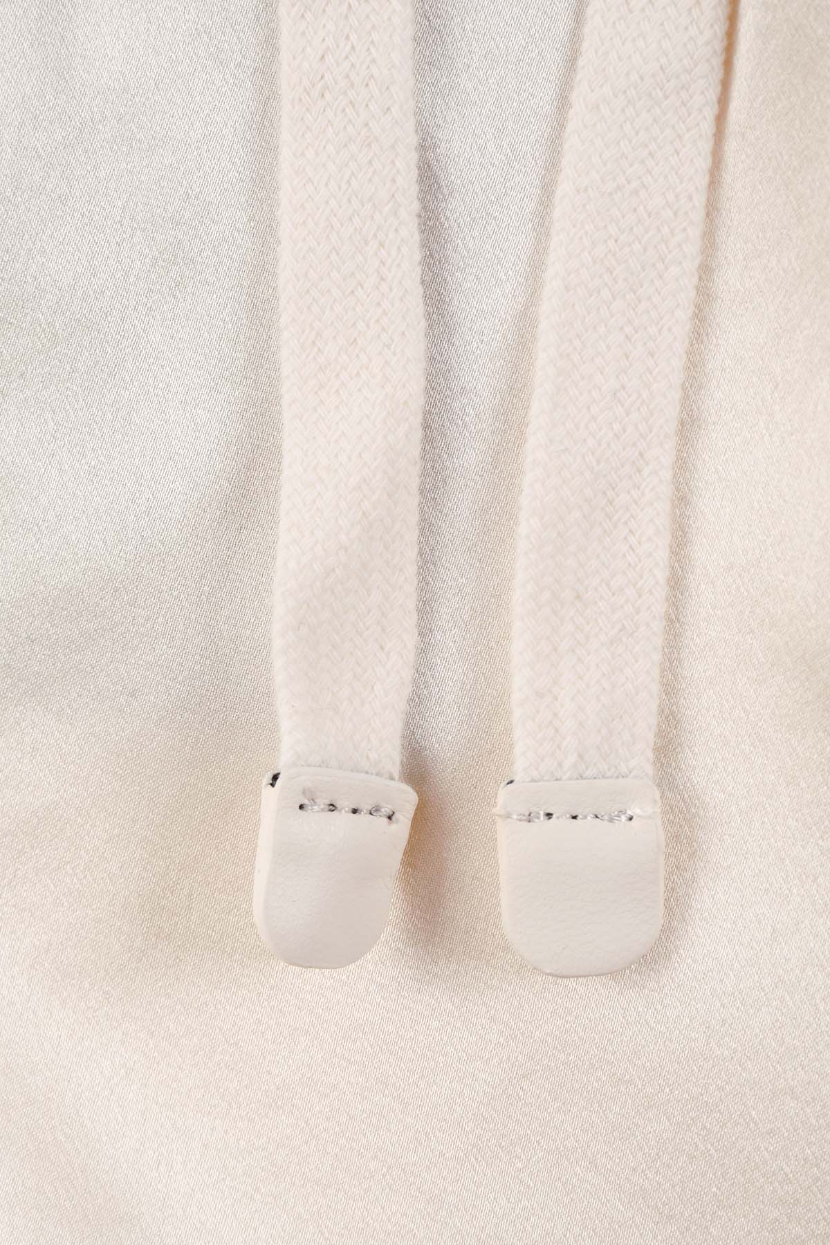 LIENS Short femme G75 en Satin de Soie blanc cassé