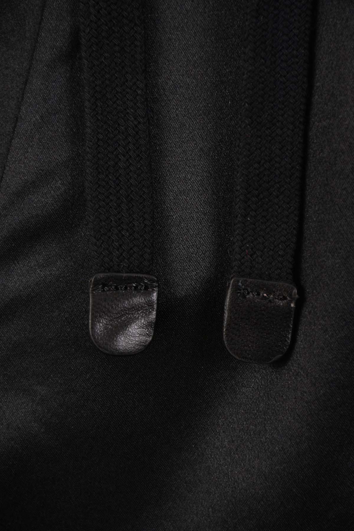 LIENS Short femme G75 en satin de soie noir