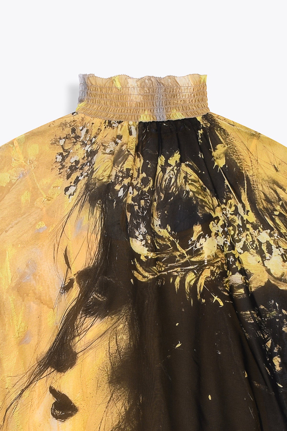 Top femme Or en soie "Promesses"