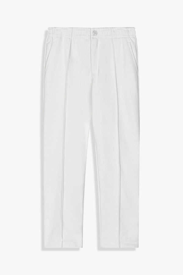 Pantalon homme blanc cassé avec Revers Œuvre “Les Amazones” de Skio x Galerie 75