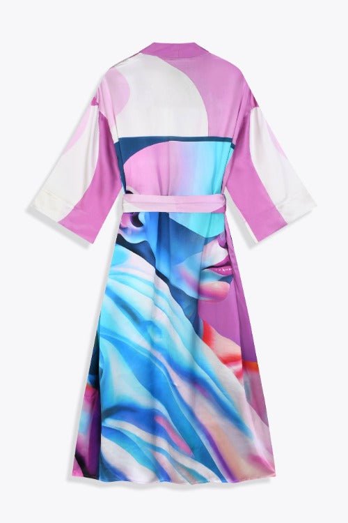 KIMONO SOIE FEMME GUERRIERE