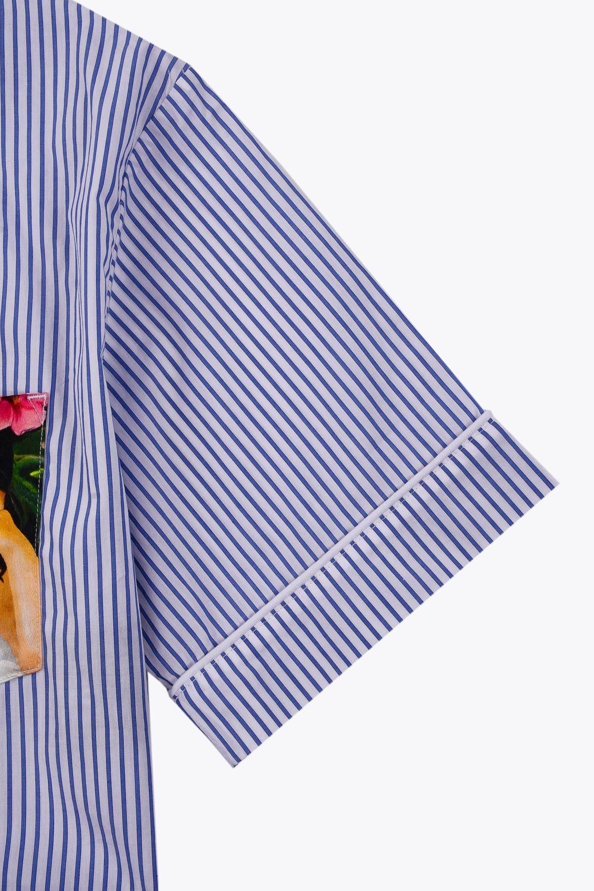 Pyjama chemise bleu manche galerie 75 