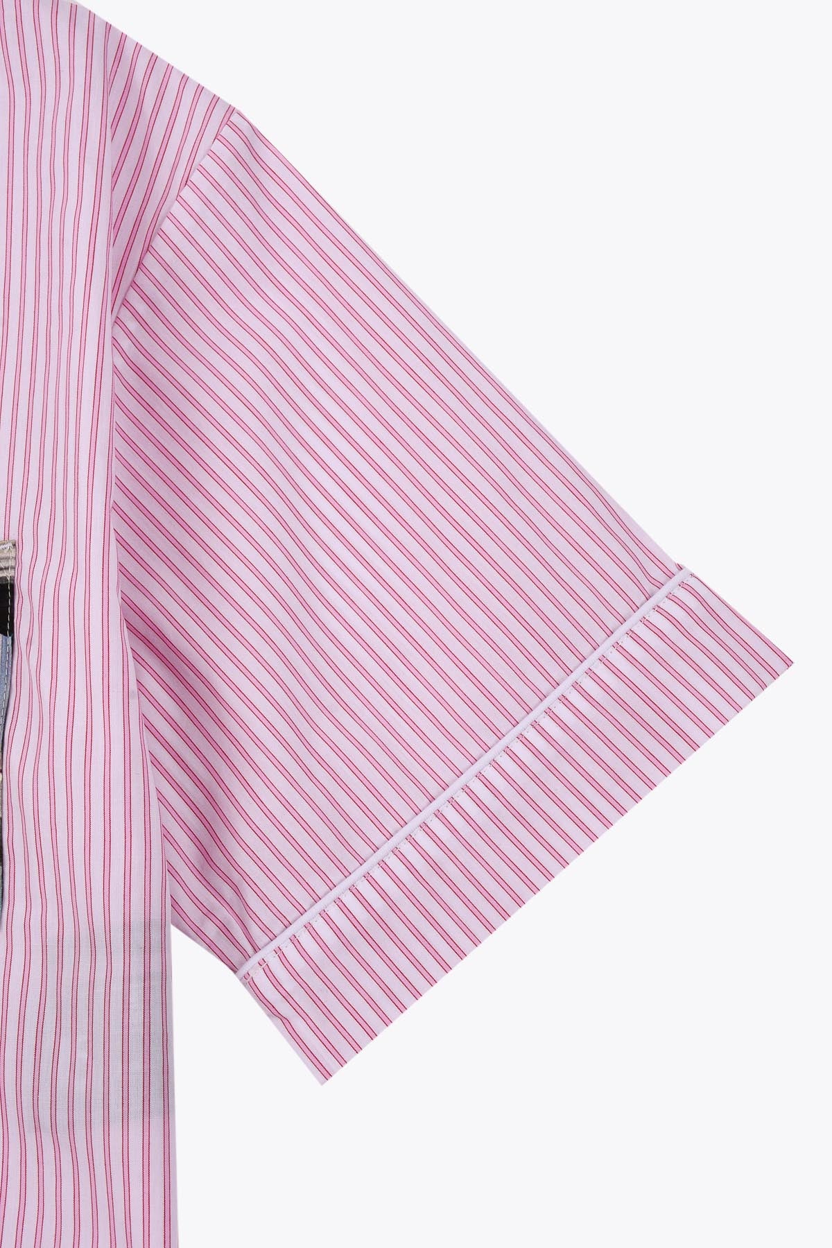 Pyjama chemise rose fuchsia manche galerie 75 